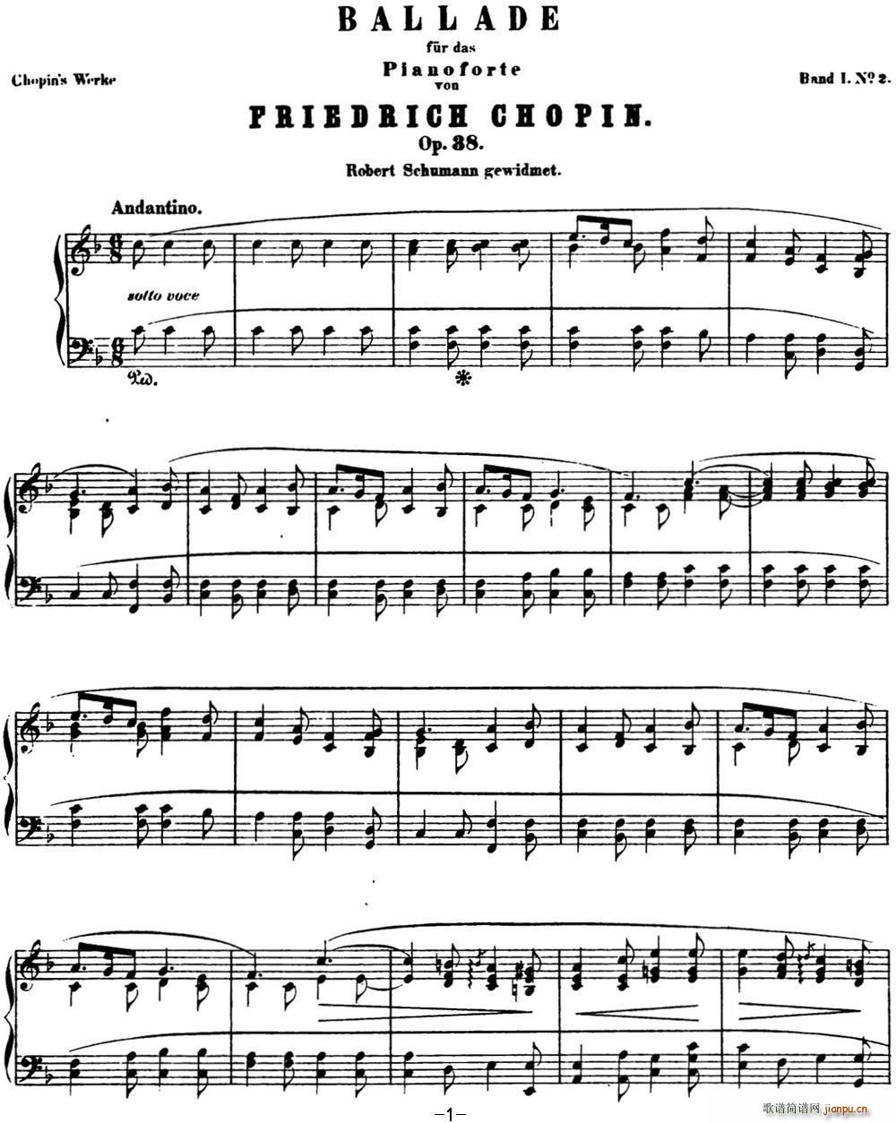 Ф 2 F{(dio) Chopin Ballade No 2 Op 38(V)1