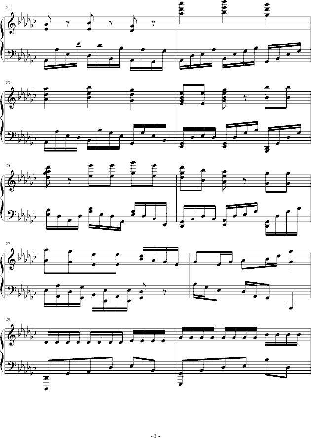 eyude no.3 in G flat(V)3