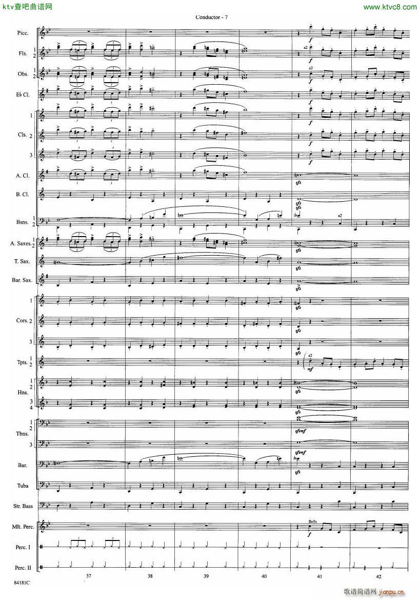 Anderson Sleigh Ride full score(V)8