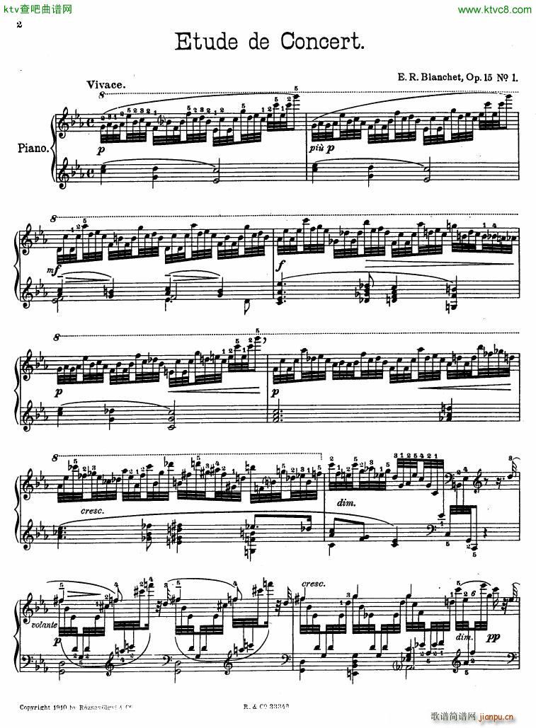Blanchet Op 15 no 1 Etude de concert(V)1