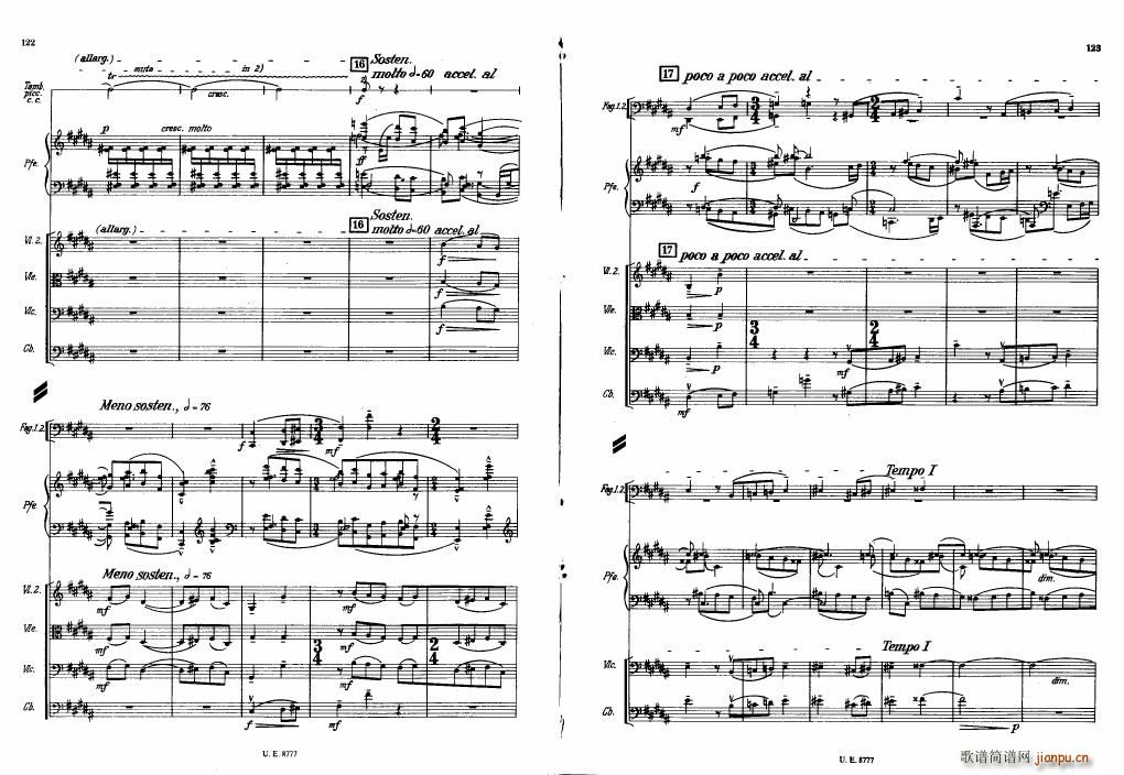 Bartok SZ 83 Piano Concerto No1 Full Score (V)21