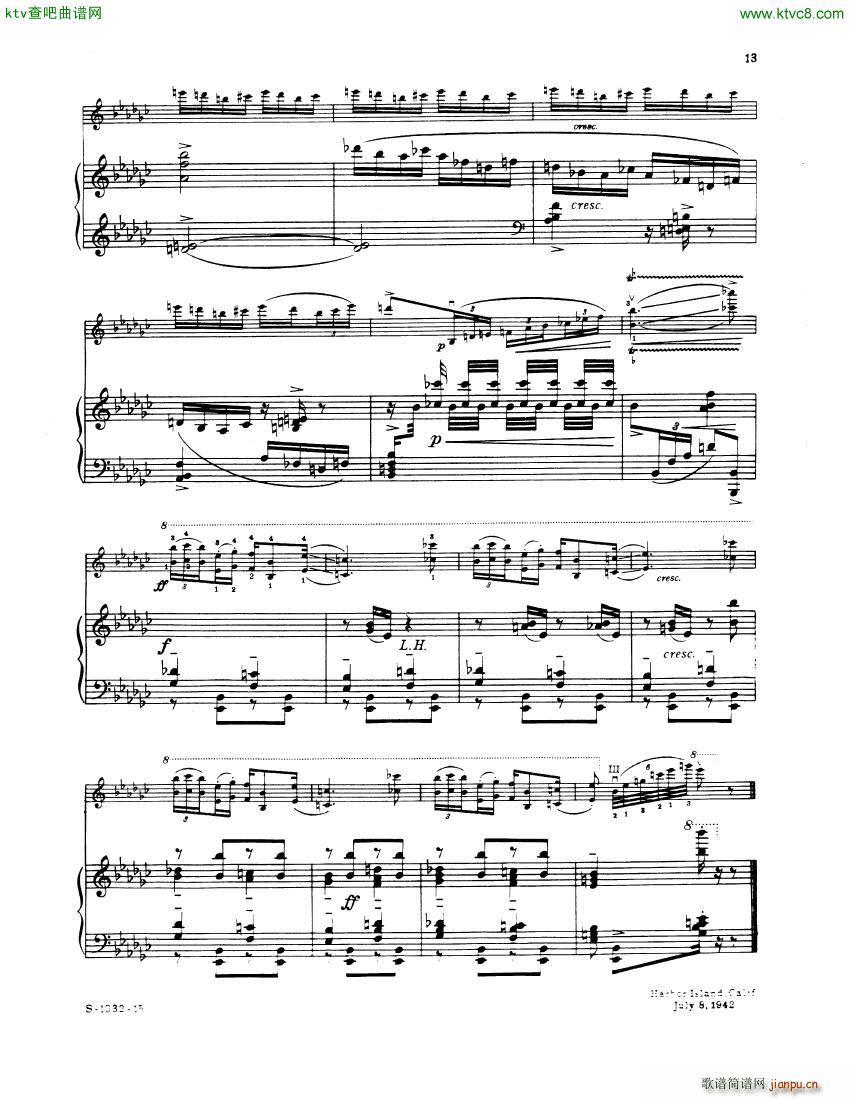 3 Preludes Piano Parts Gershwin(V)12