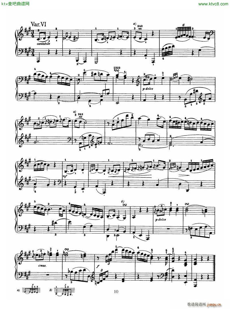 Haydn Piano Sonata No 30 In A(V)10