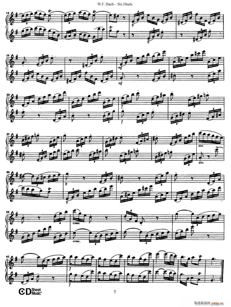 Six Duets(ָV)5
