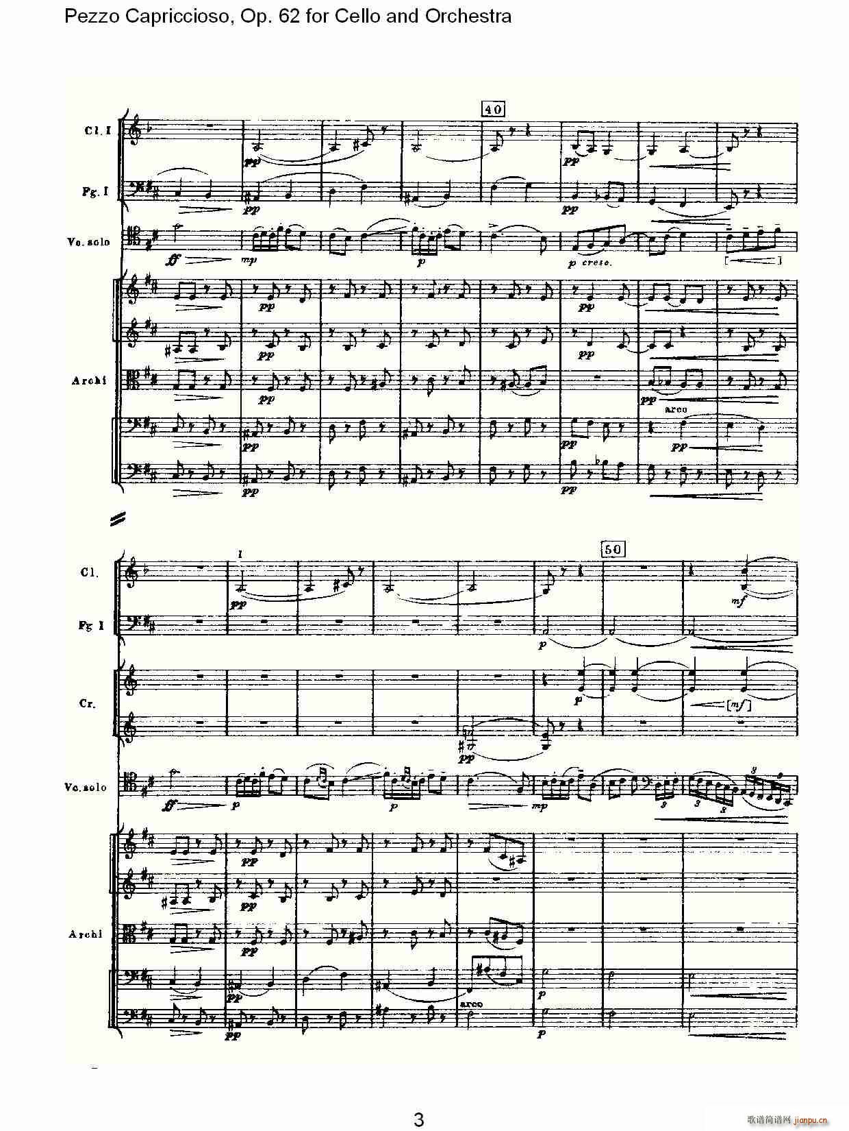 Pezzo Capriccioso, Op.62(V)3