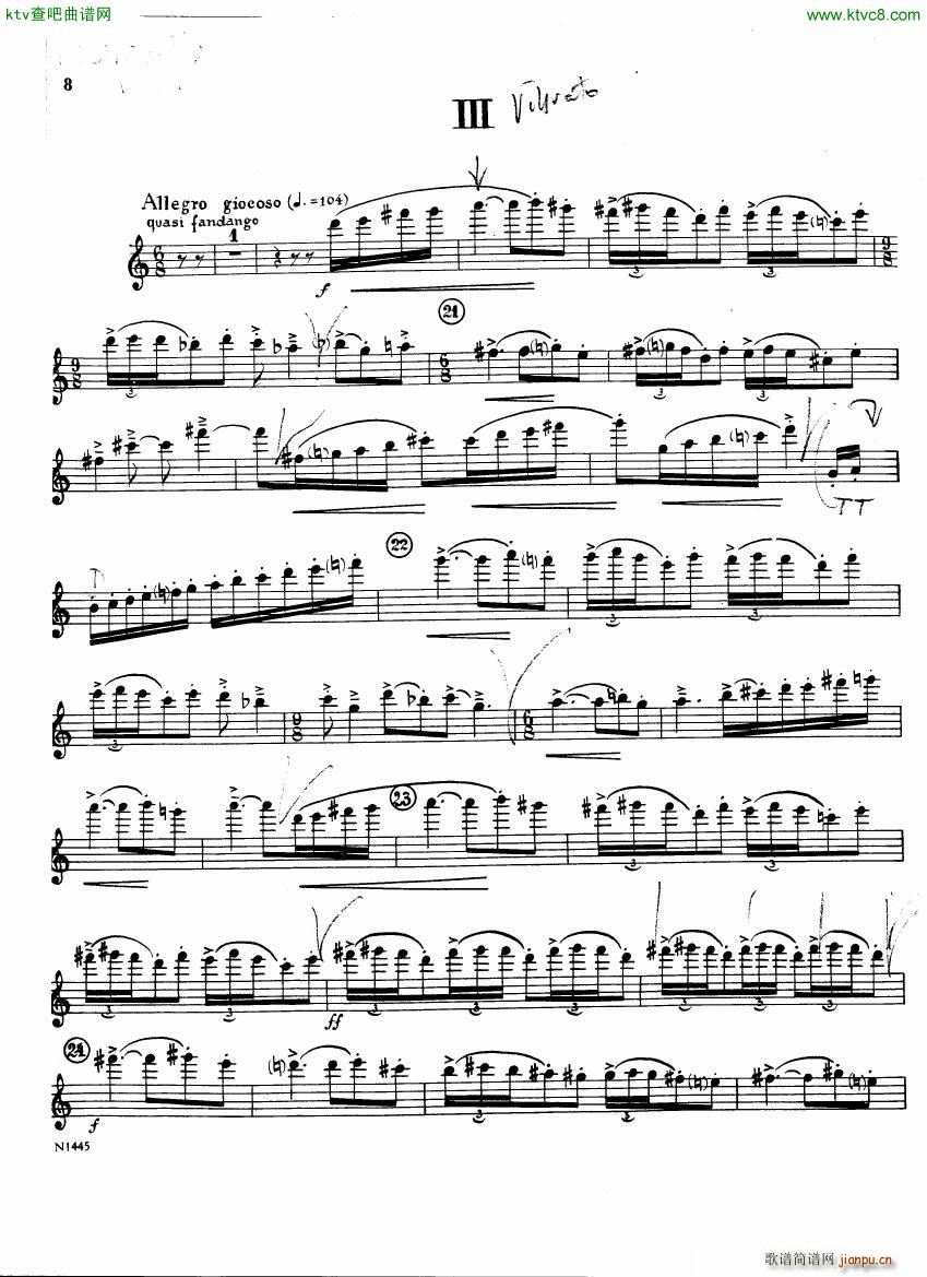 Burton E Flute sonatina flute part(V)6