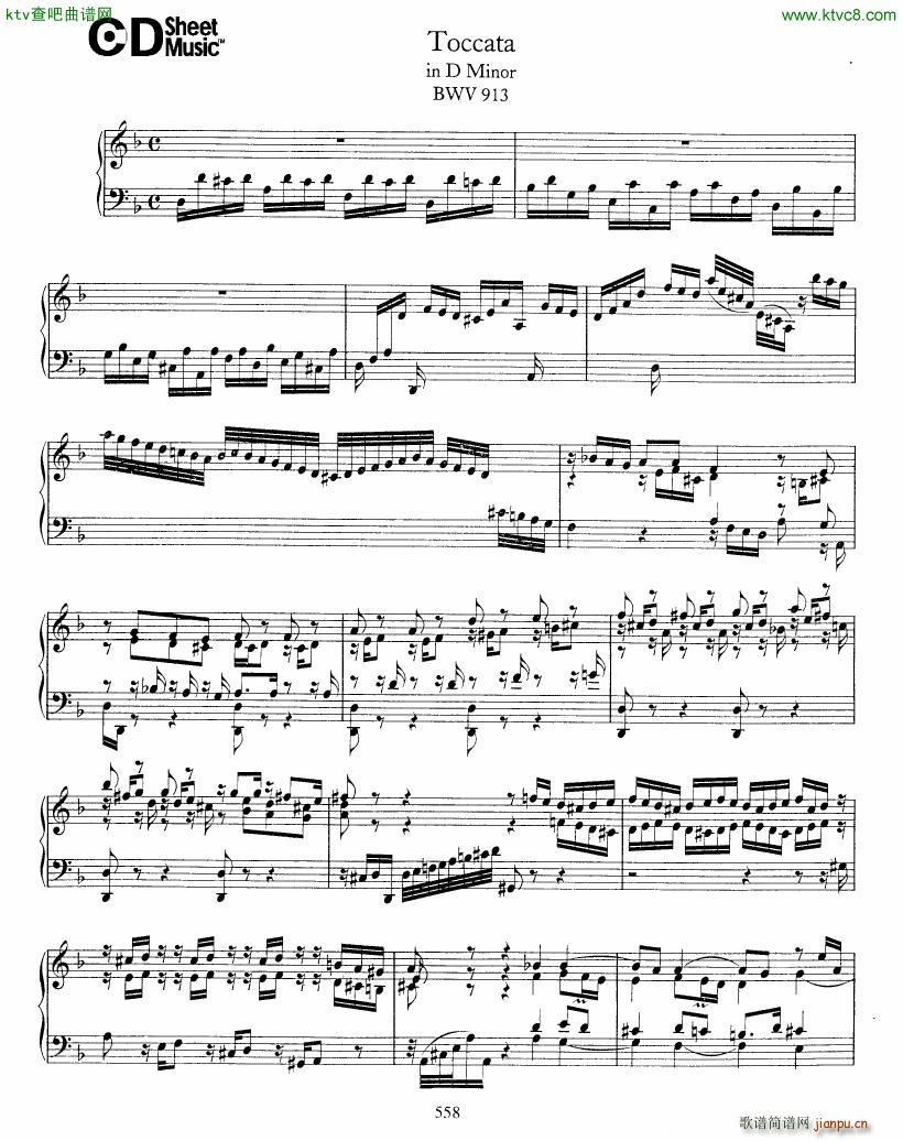 Bach JS BWV 913 Toccata in d(V)1