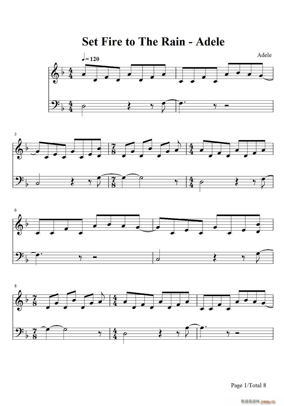 v Set Fire to the Rain(V)1