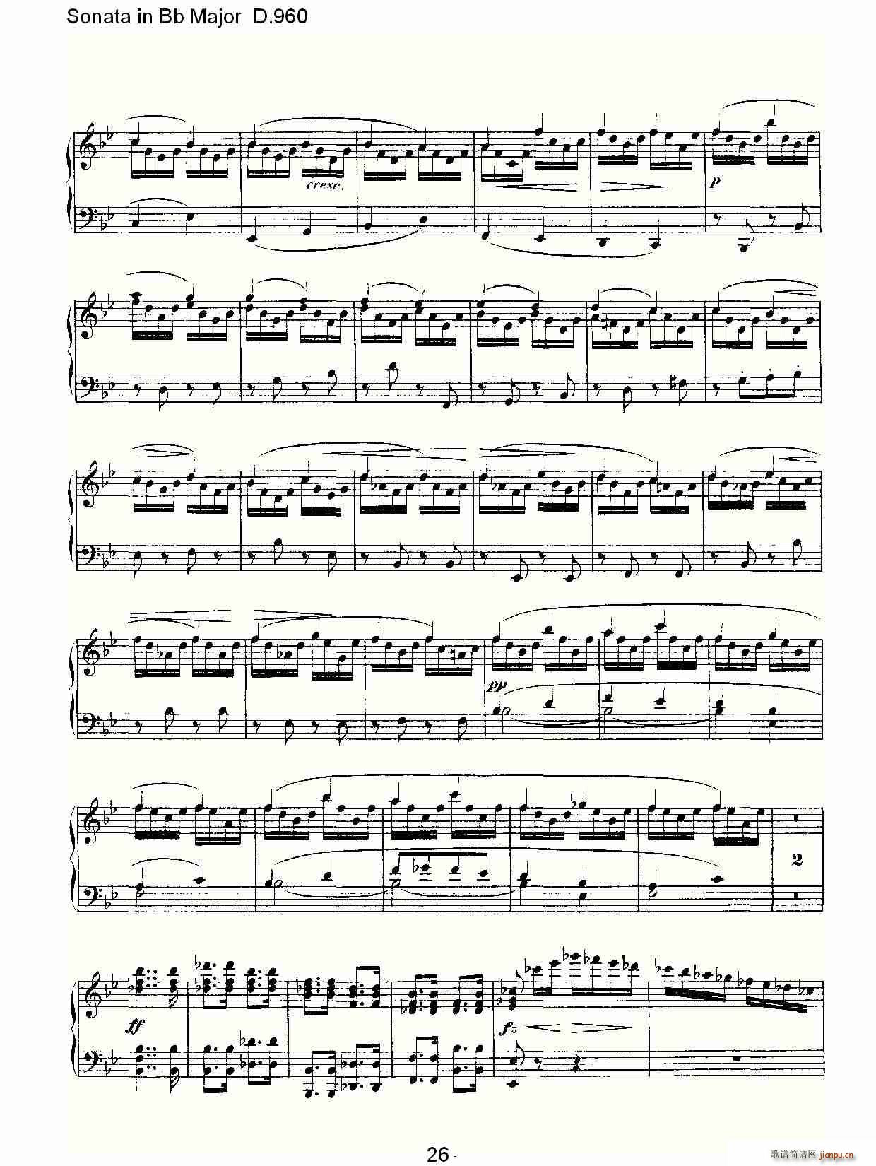 Sonata in Bb Major D.960(ʮּ)26