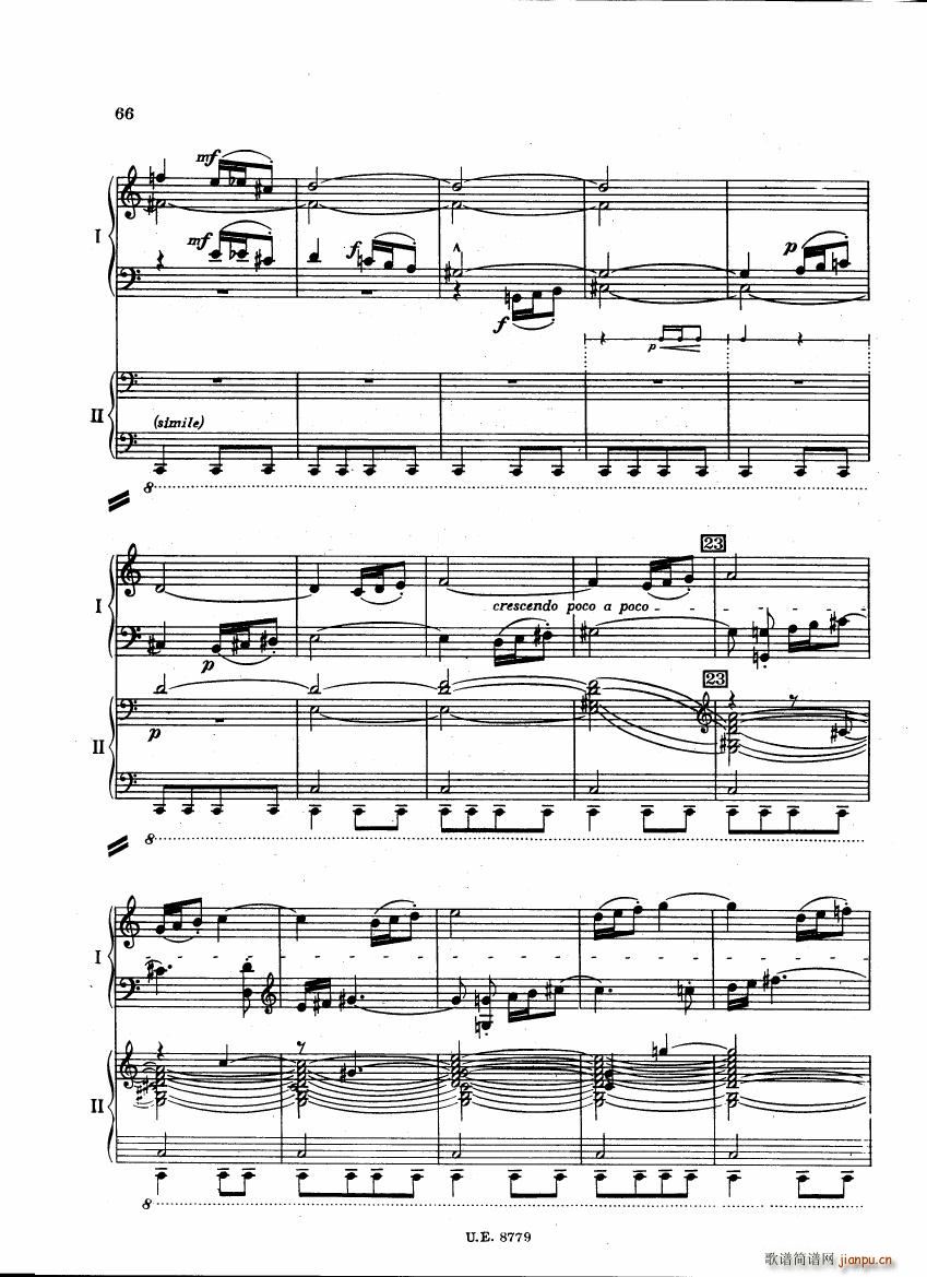 Bartok SZ 83 Piano Concerto 1 2p reduct (V)23