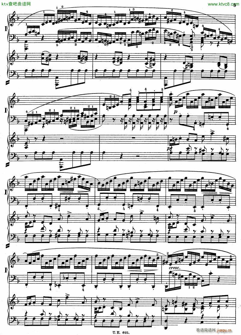 Bach JS BWV 1052 Keyboard Concerto in d ed R ntgen(V)5