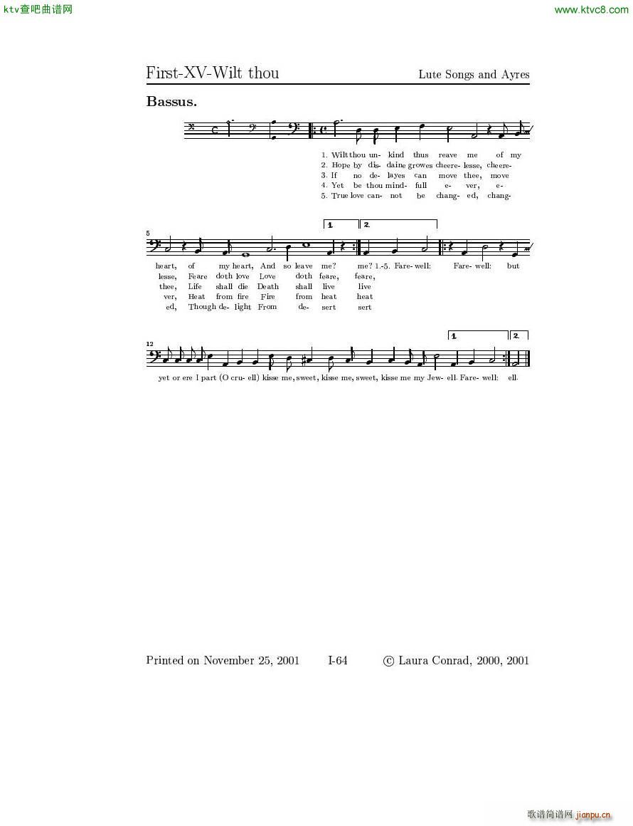 Dowland Lute Music (V)20