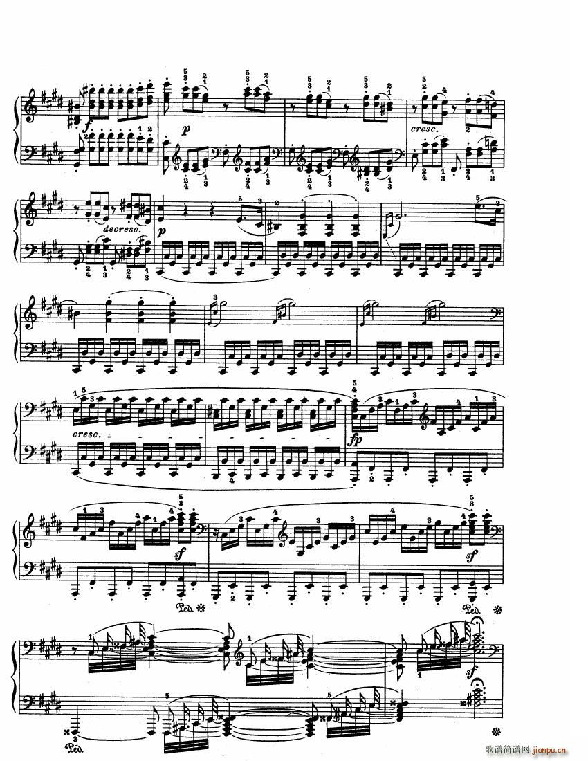 Beethoven op 27 no 2 Piano Sonata Moonlight(V)12