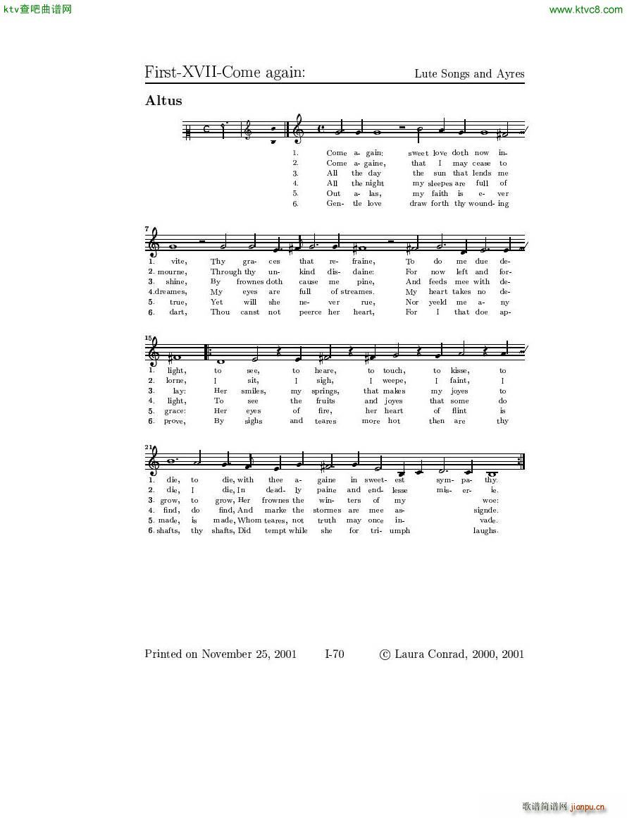 Dowland Lute Music (V)26