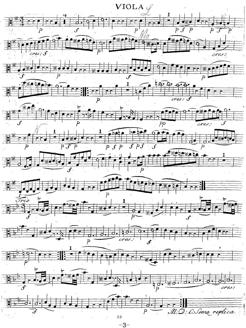 Mozart Quartet No 14 in G Major K 387 Viola(ʮּ)3