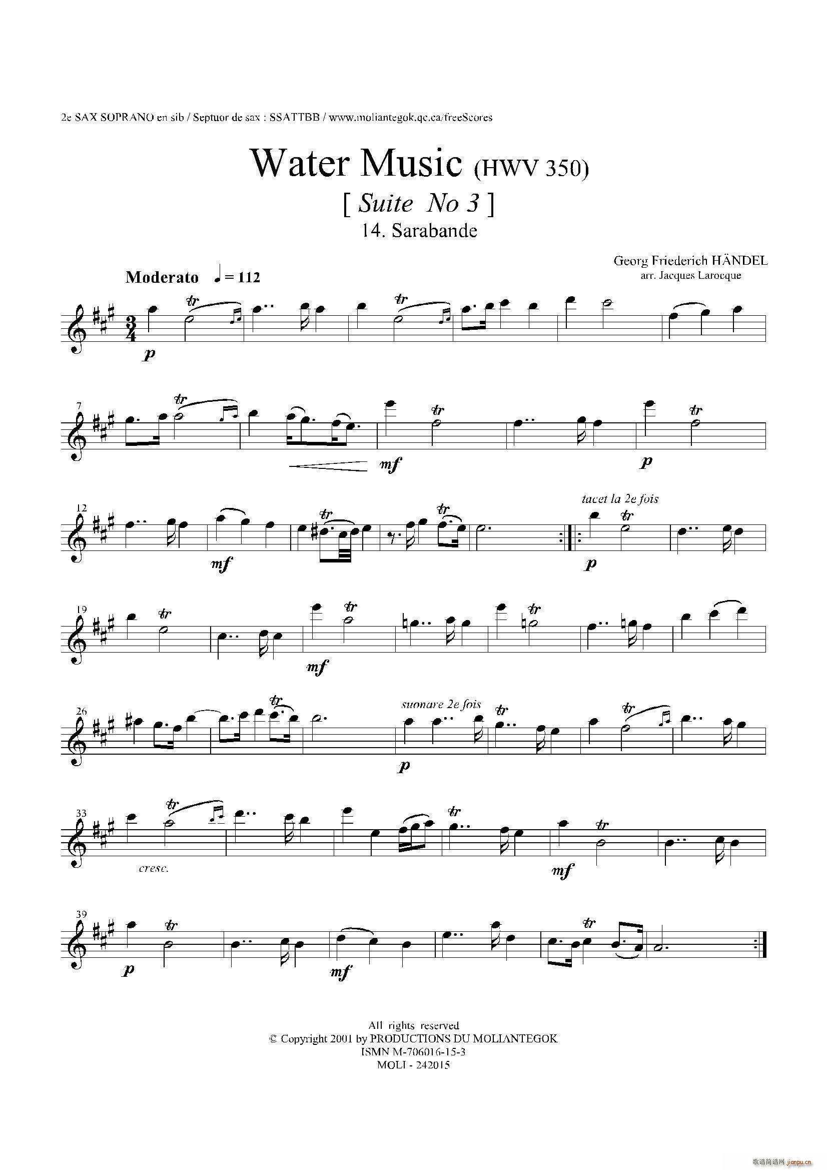 Water Music HWV 350 No 3 ڶ_˹(ʮּ)1