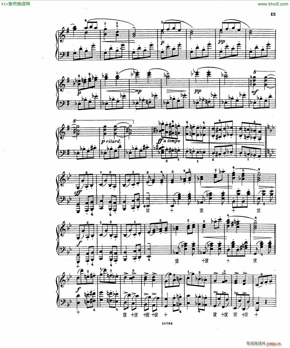 Fuchs Robert Improvisation pour clavier op 11(V)11