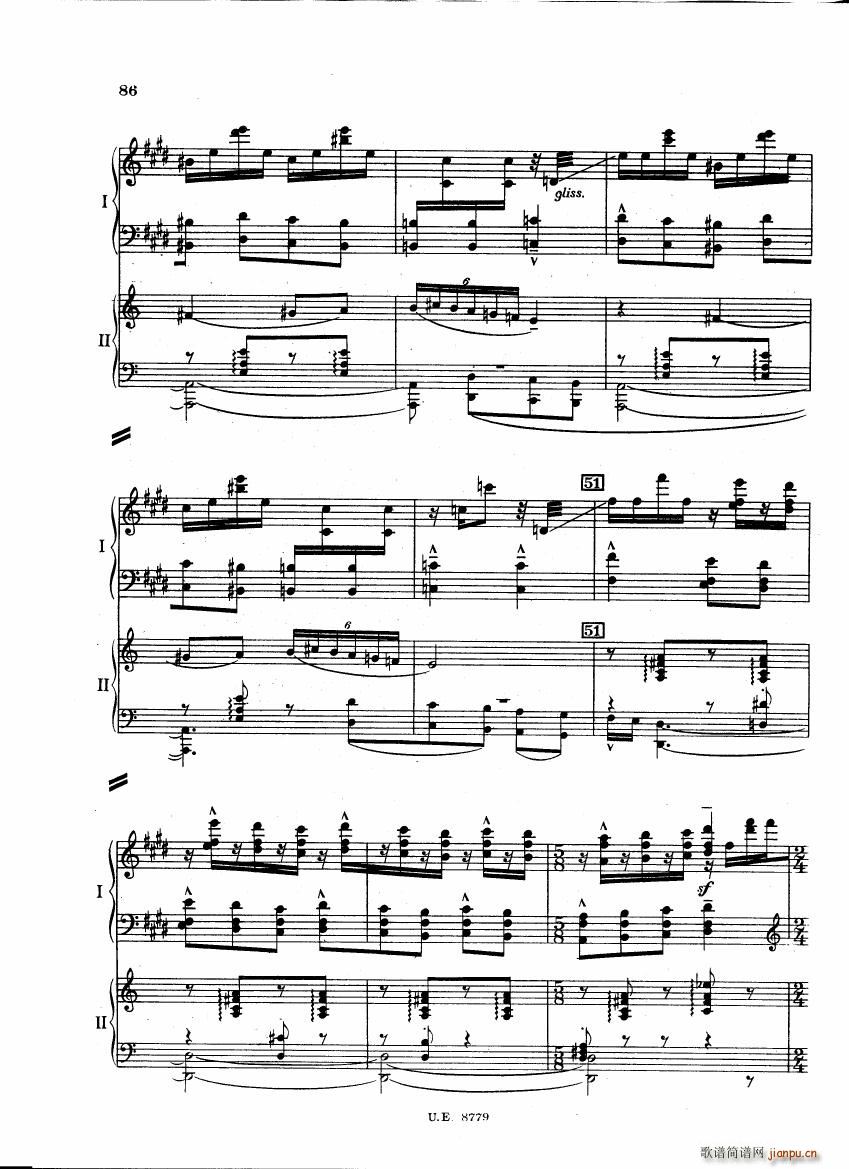 Bartok SZ 83 Piano Concerto 1 2p reduct (V)43