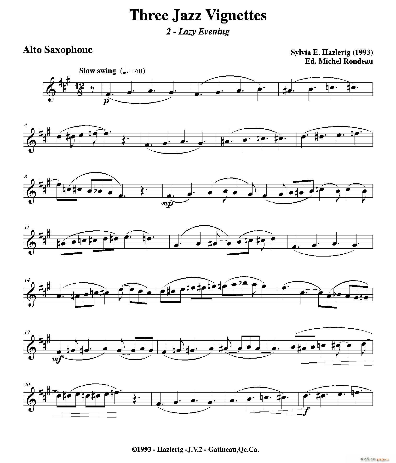 Three jazz vignettes ڶ _˹(V)1