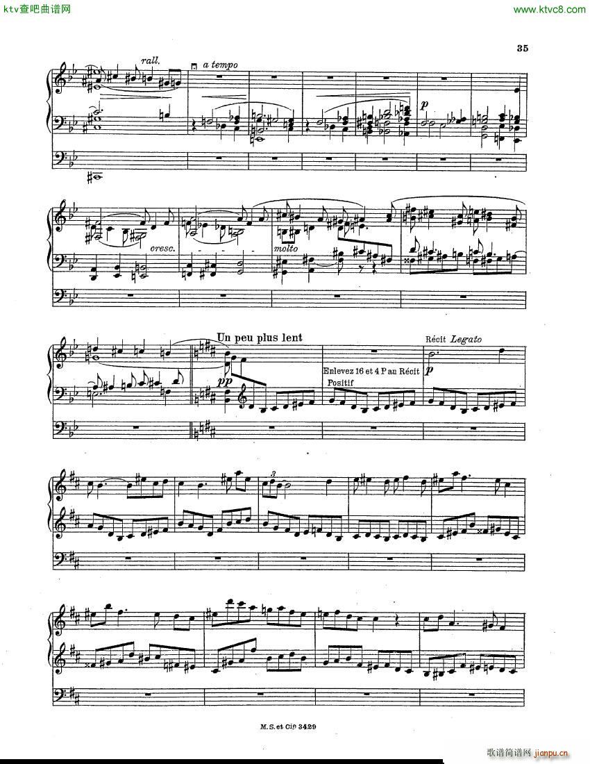 Berthier Paul Variations pour Grand orgue(V)6
