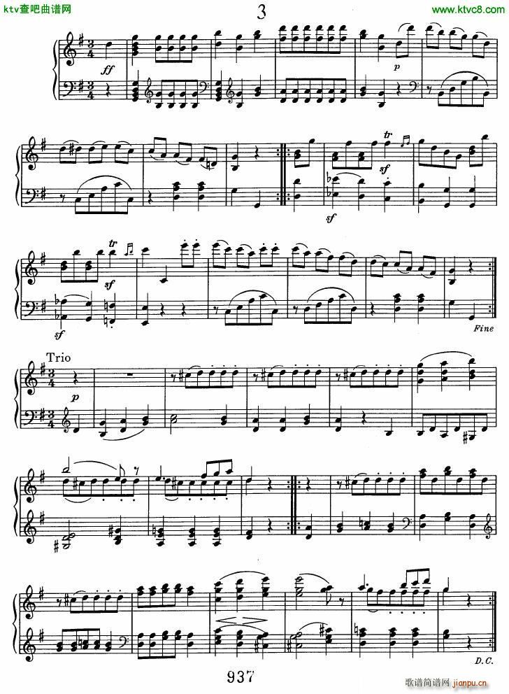 Beethoven WoO 7 12 Minuets(V)3