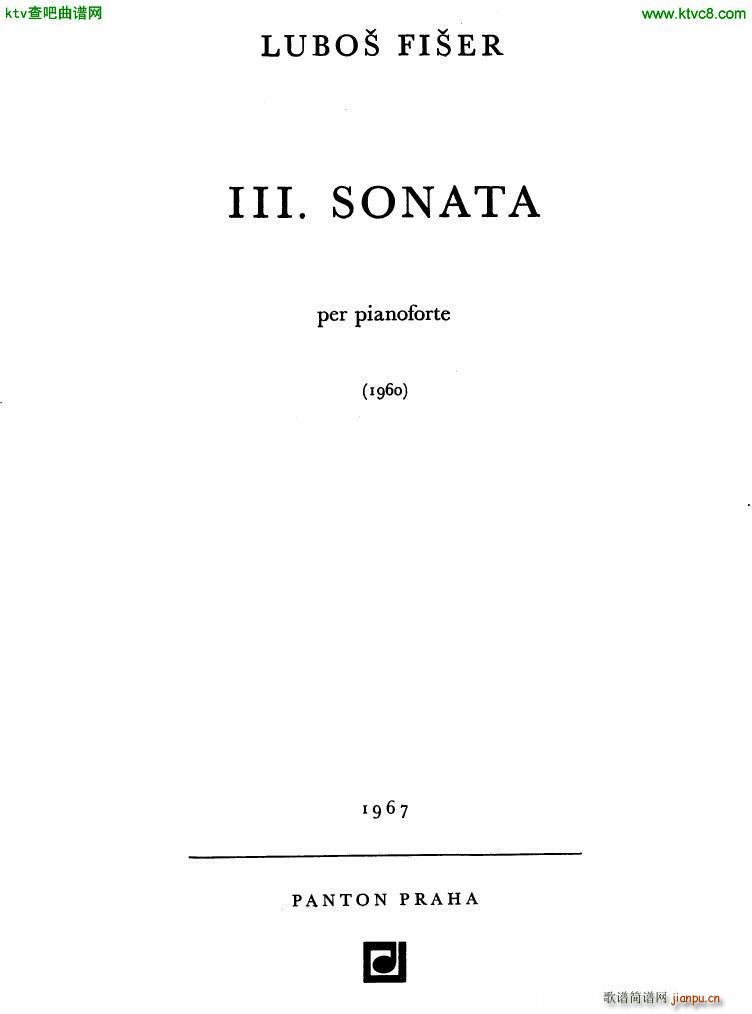 Fiser piano sonata no 3(V)1