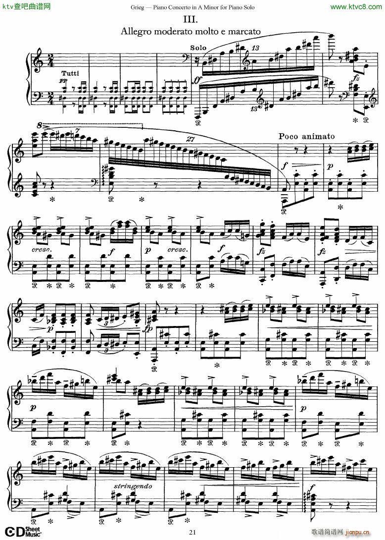 Grieg Piano Concerto solo arr 2 byGrieg(V)21