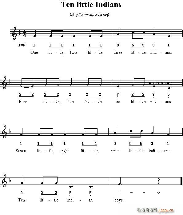 Ten little Indians(ʮּ)1