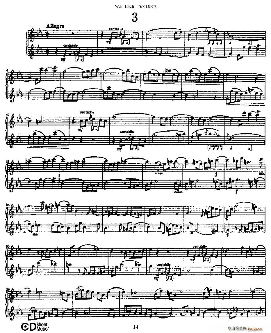 Six Duets ֮ ׶ྚ(x) ~(V)1
