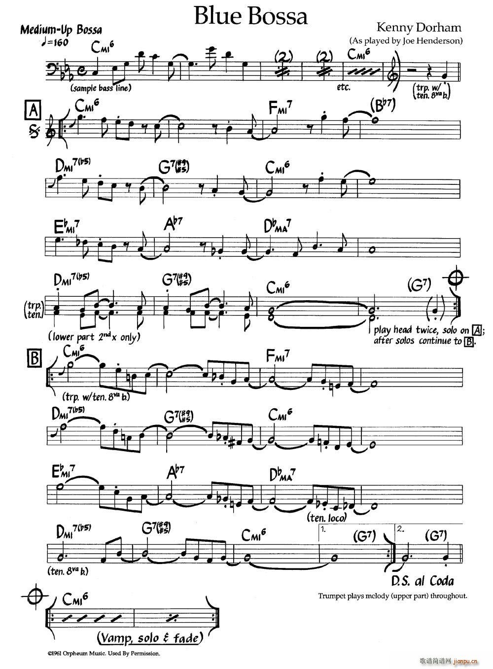Blue Bossa ʿ(V)1