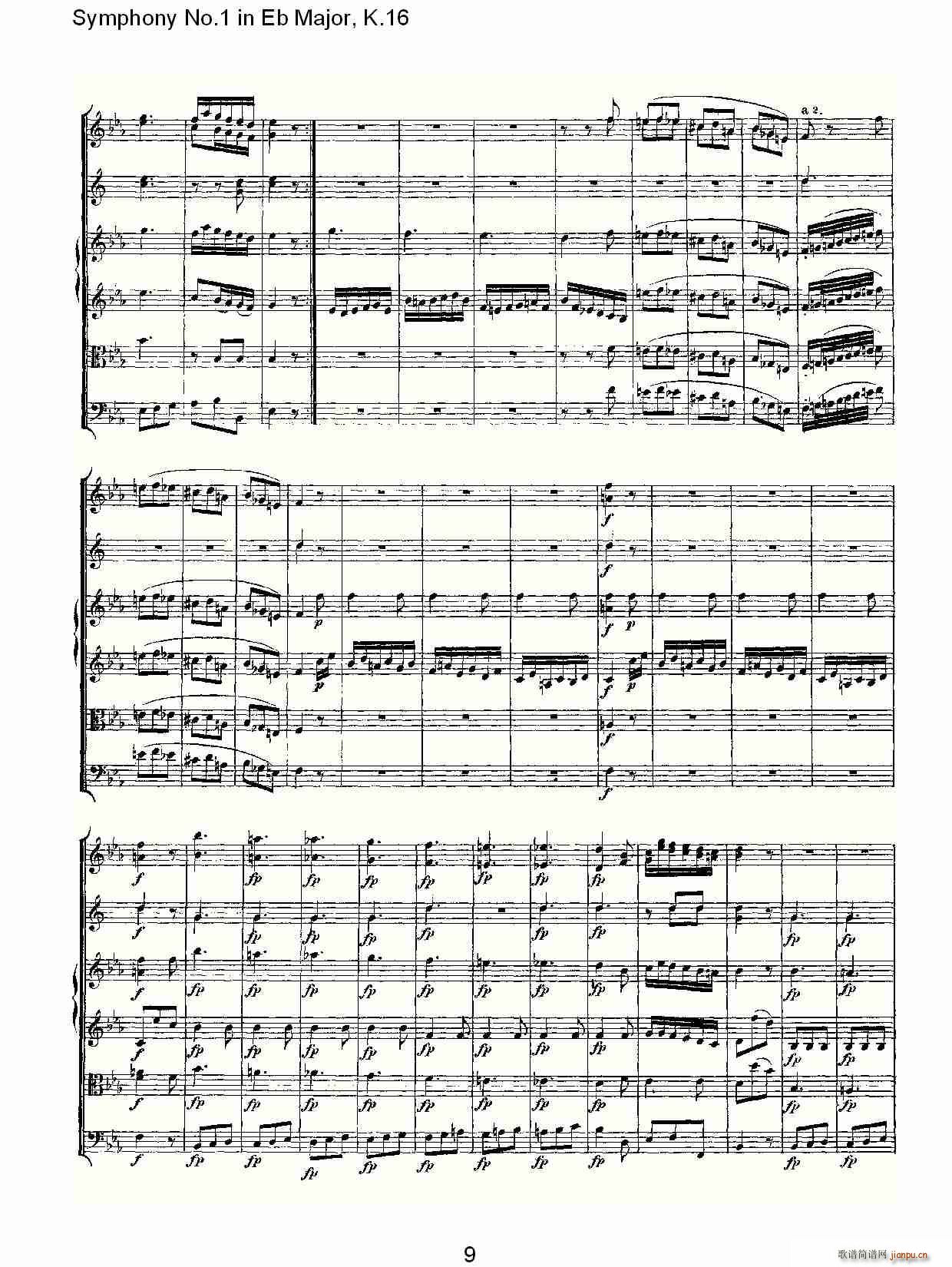 Symphony No.1 in Eb MajorK.16(ʮּ)9