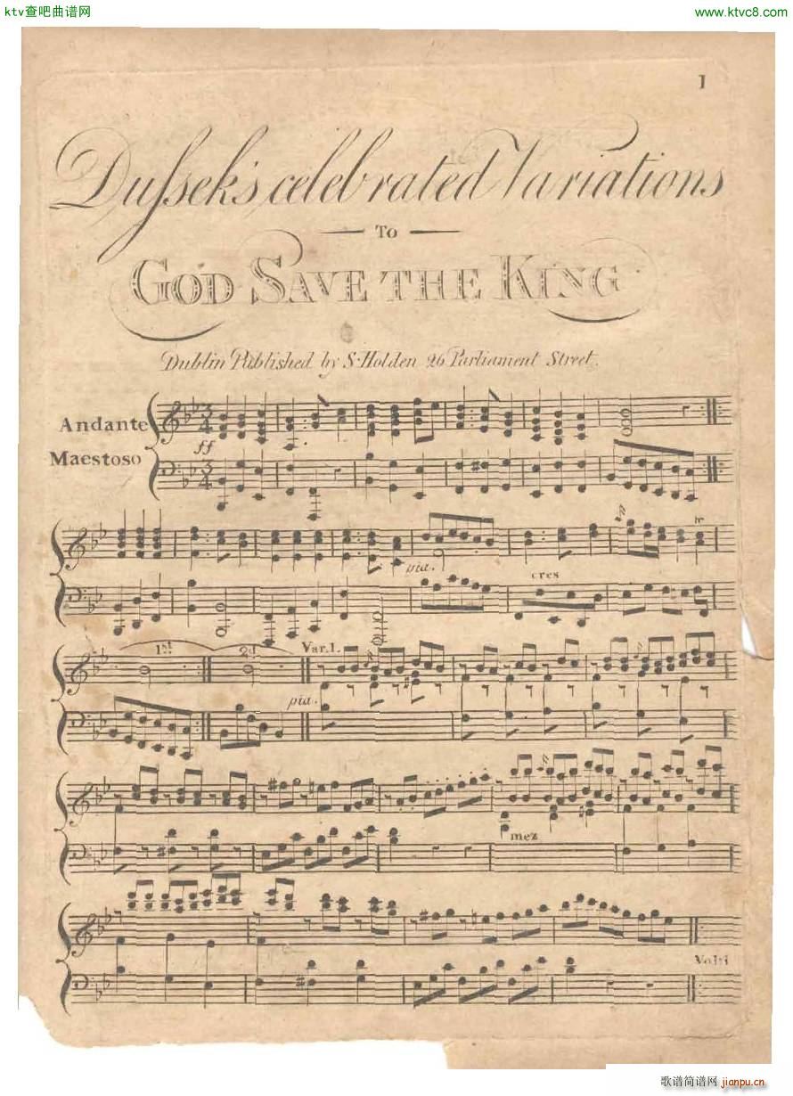 dussek god save the king(V)1