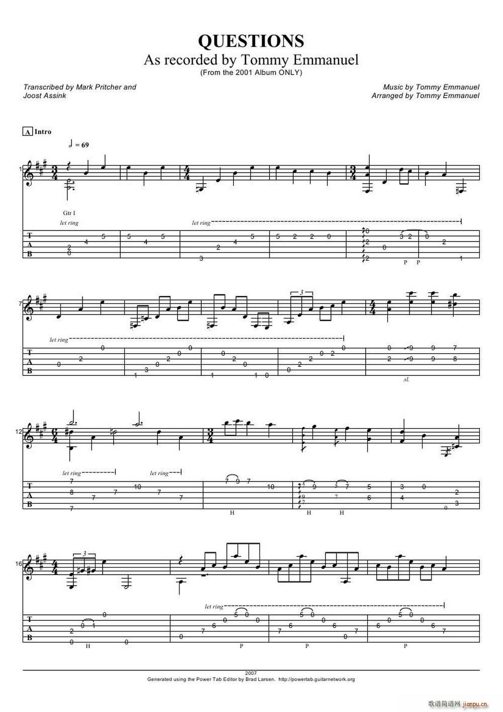 tommy emmanuel questions ָ(V)1