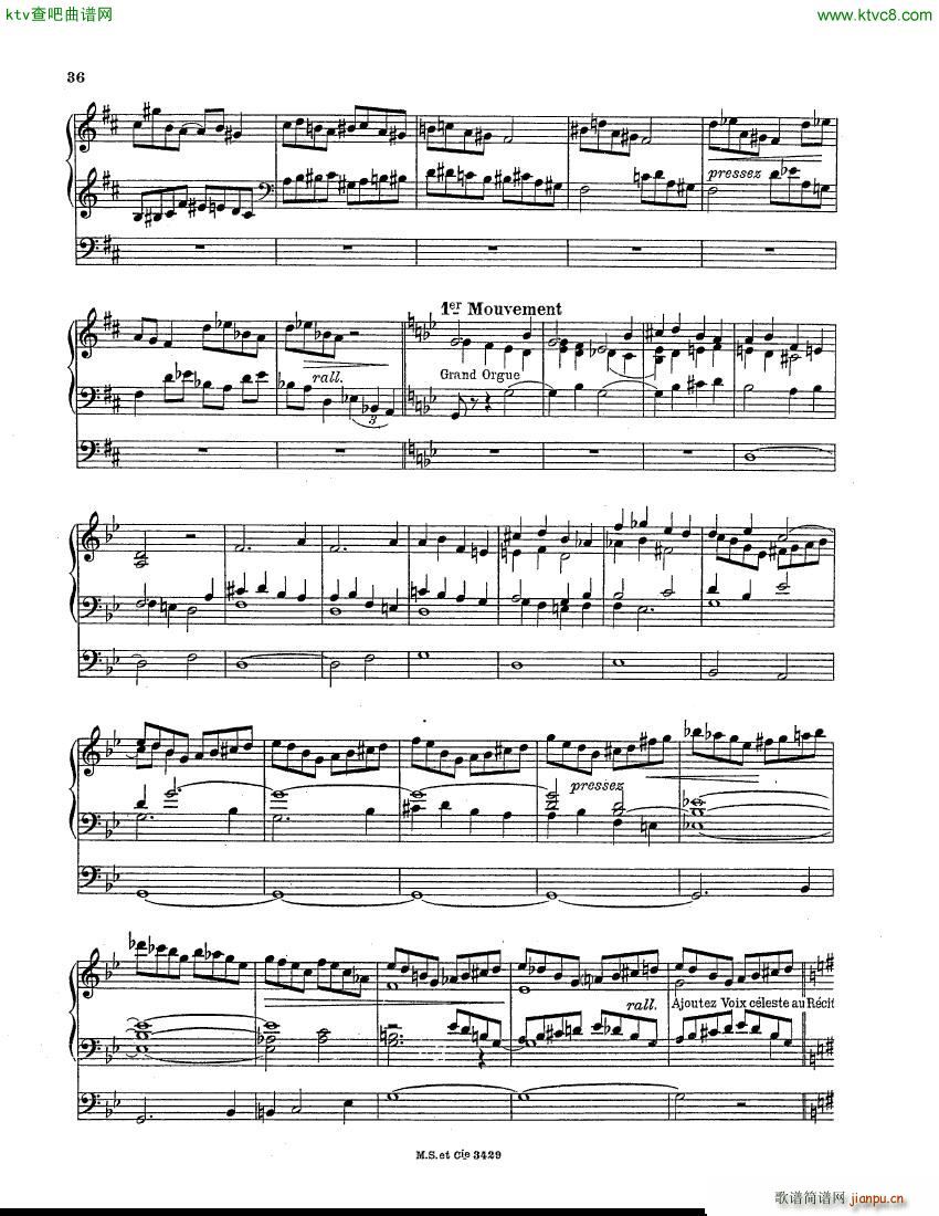 Berthier Paul Variations pour Grand orgue(V)7