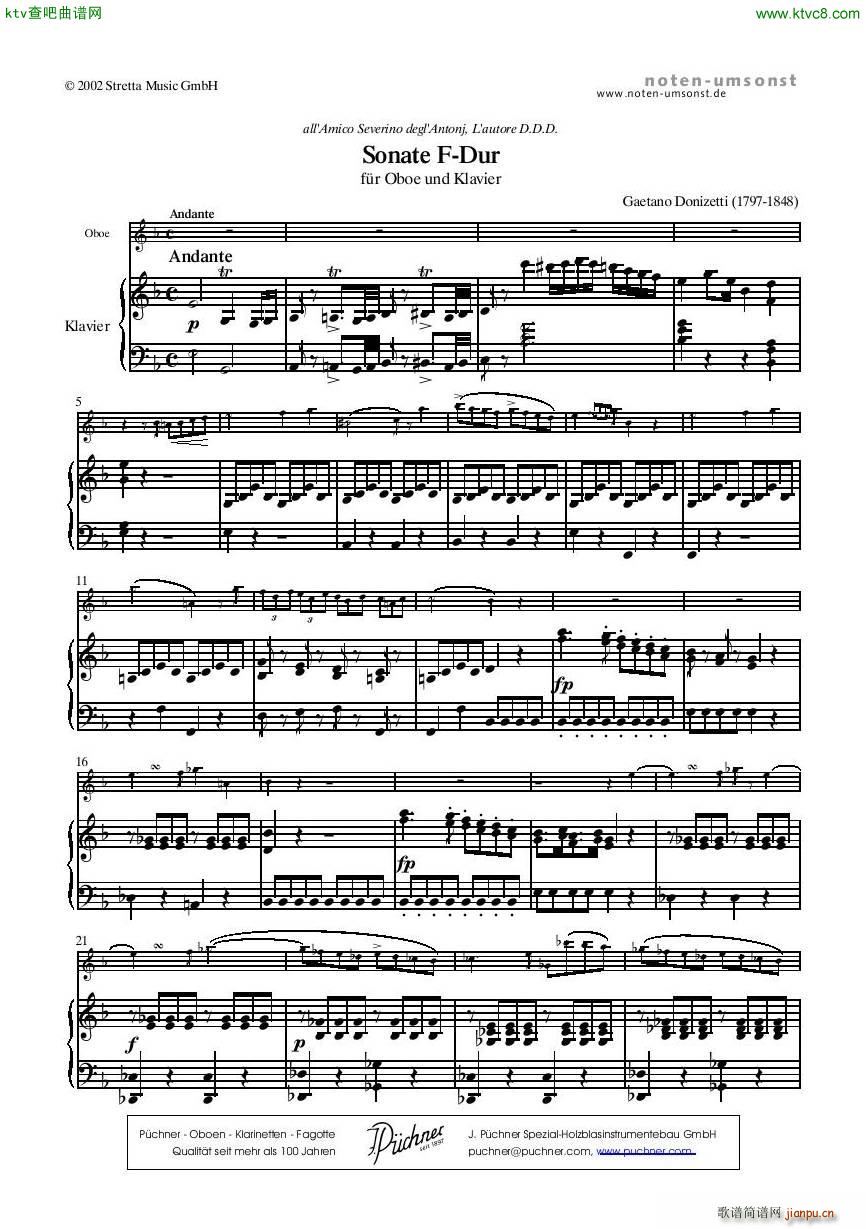 Donizetti Sonate Fdur Flute Piano(V)3