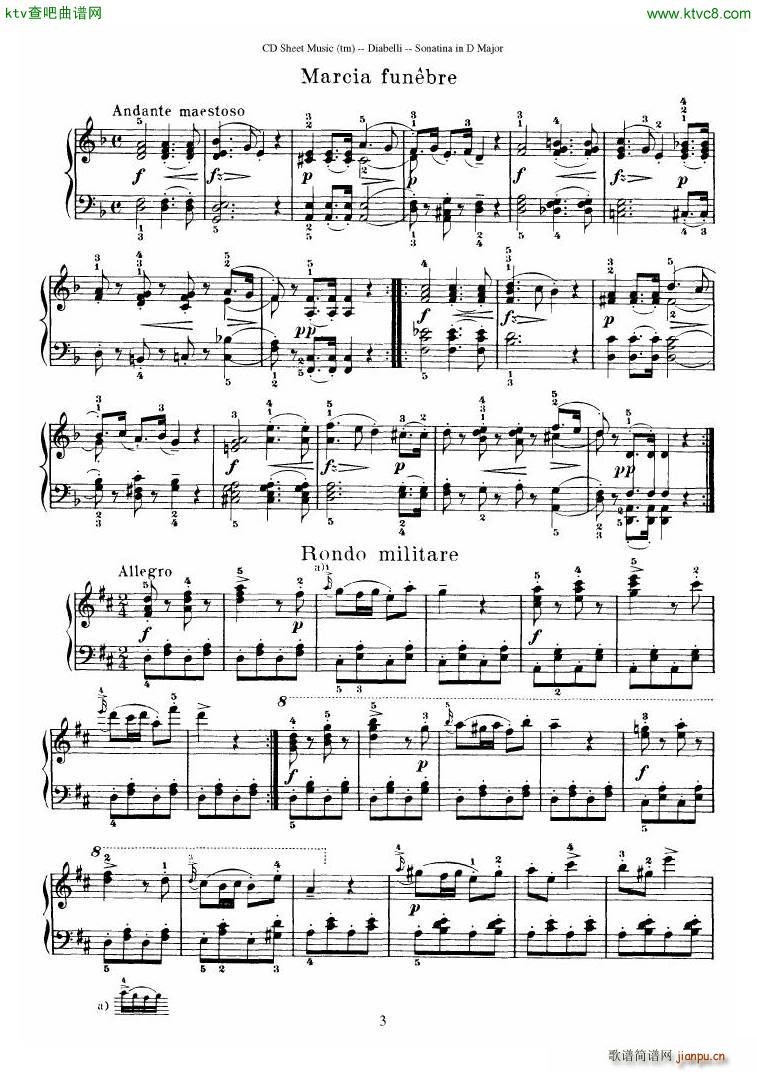 Diabelli Sonatinas Op 168 No 1 7 34P(V)21