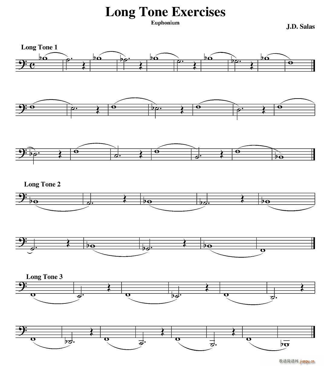 Long Tone Exercises Euphonium ̖̲x(ʮּ)1