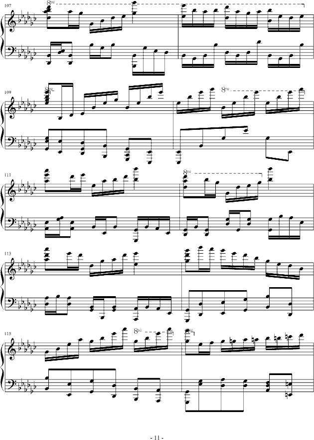 eyude no.3 in G flat(V)11