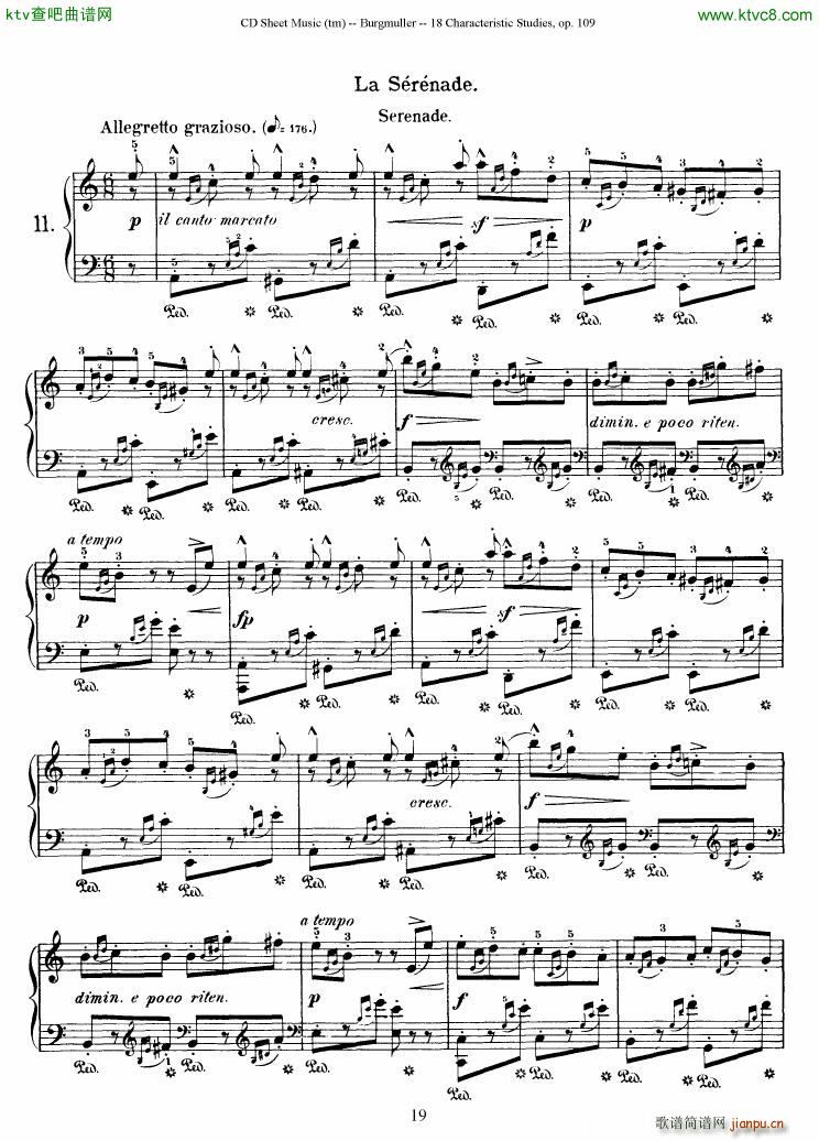 Burgmuller 18 characteristic studies op109(V)19