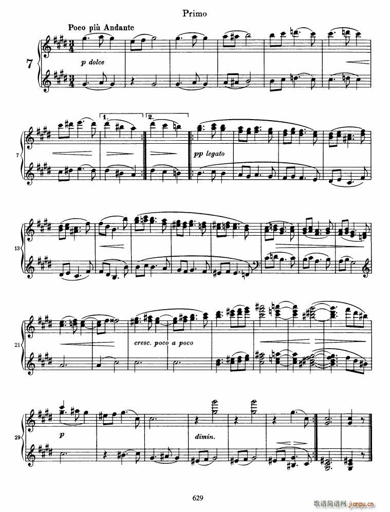 Brahms op 39 Waltzes(V)11