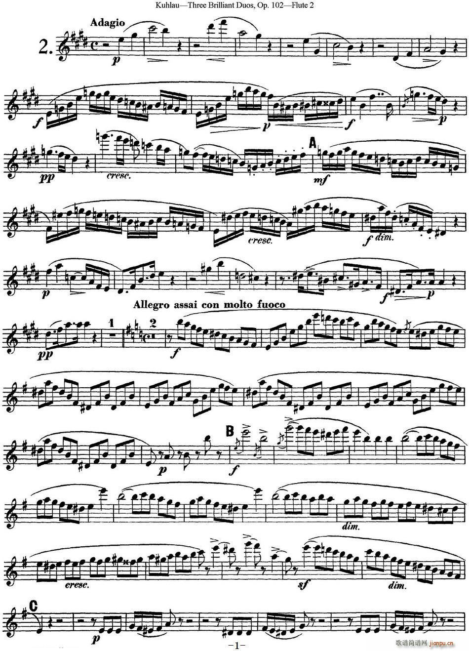 LѶྚ(x)OP 102 Flute 2 NO 2(ѺV)1