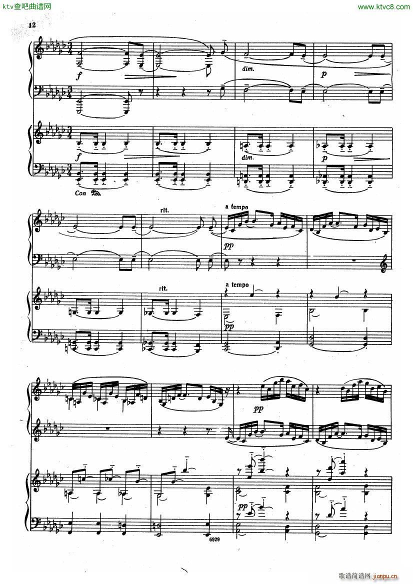 Guastavino Romance For 2 Pianos(V)21
