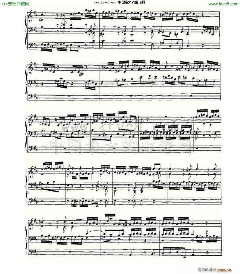 Prelude and Fugue in D Major BWV 532 LV(ʮּ)10