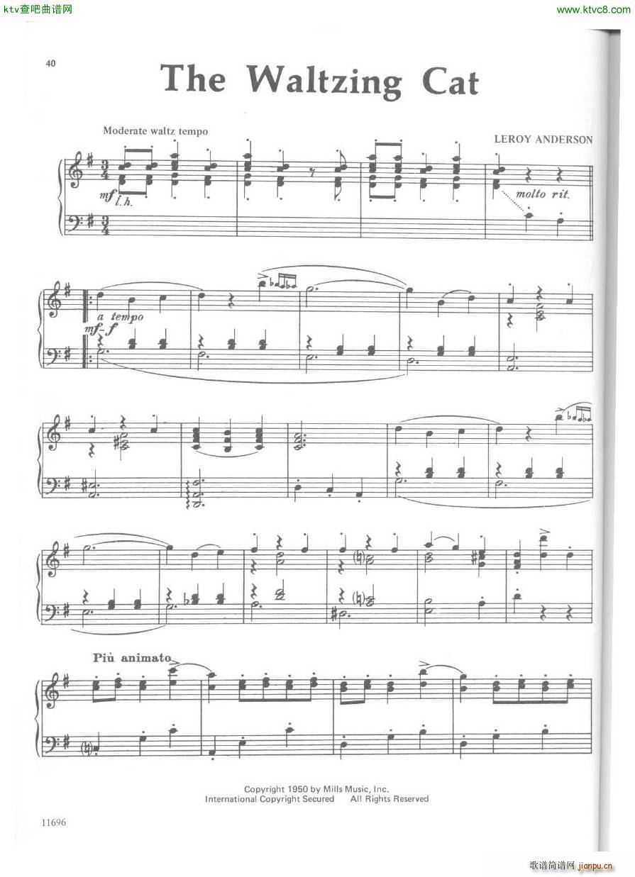 Anderson The Waltzing Cat piano(V)1