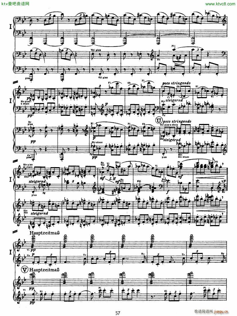Bruckner Symphony No 4 4 hands arr (V)6