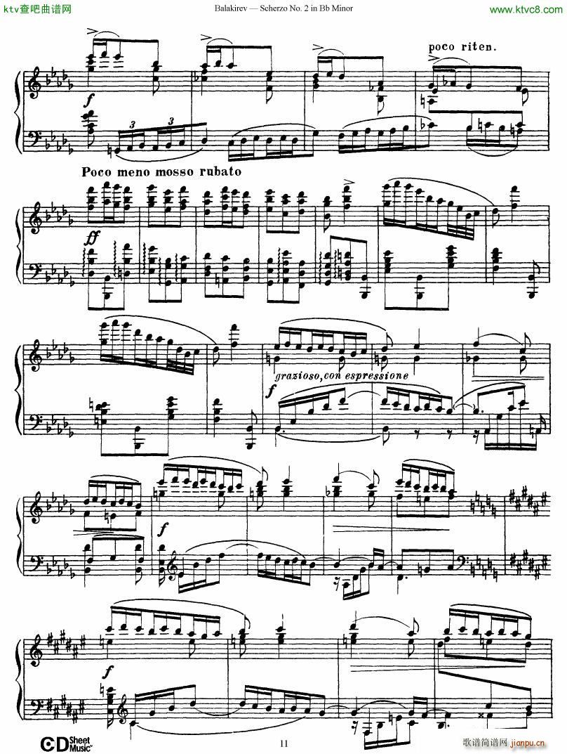 Balakirev Scherzo No 2 Bb Minor(V)11