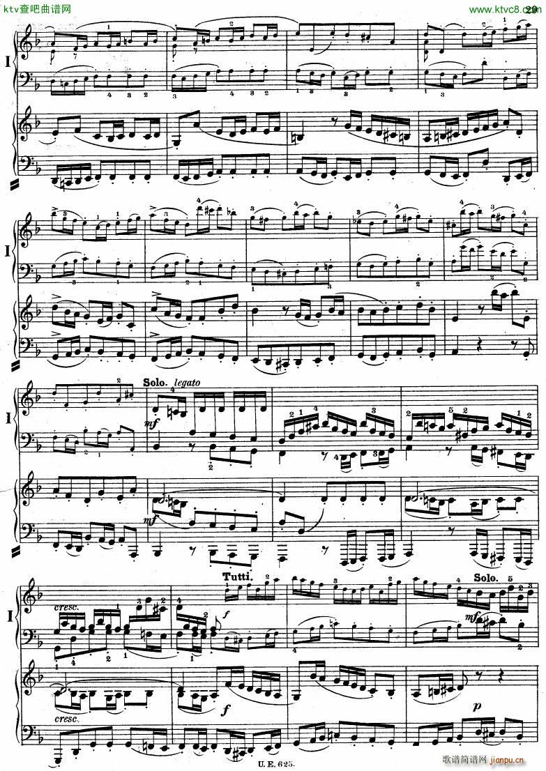 Bach JS BWV 1052 Keyboard Concerto in d ed R ntgen(V)30