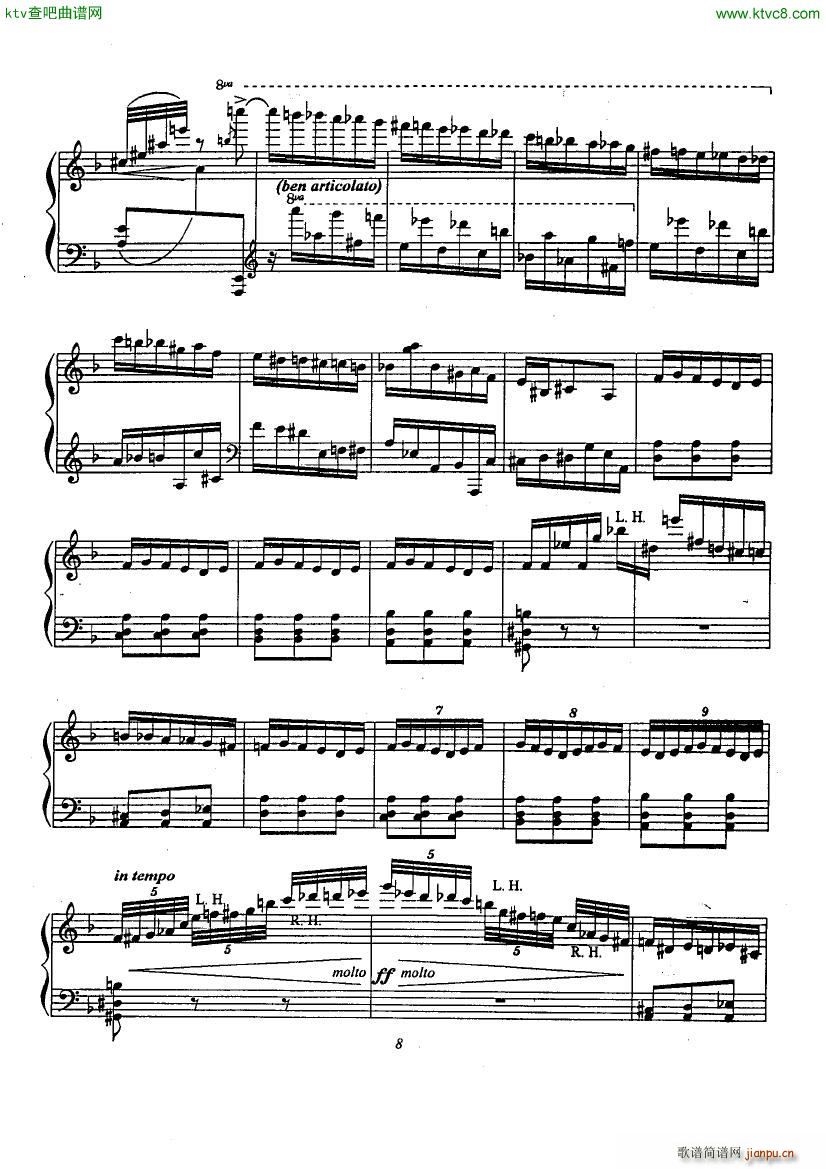 Etude No 6 Omaggio a Domenico Scarlatti(V)8