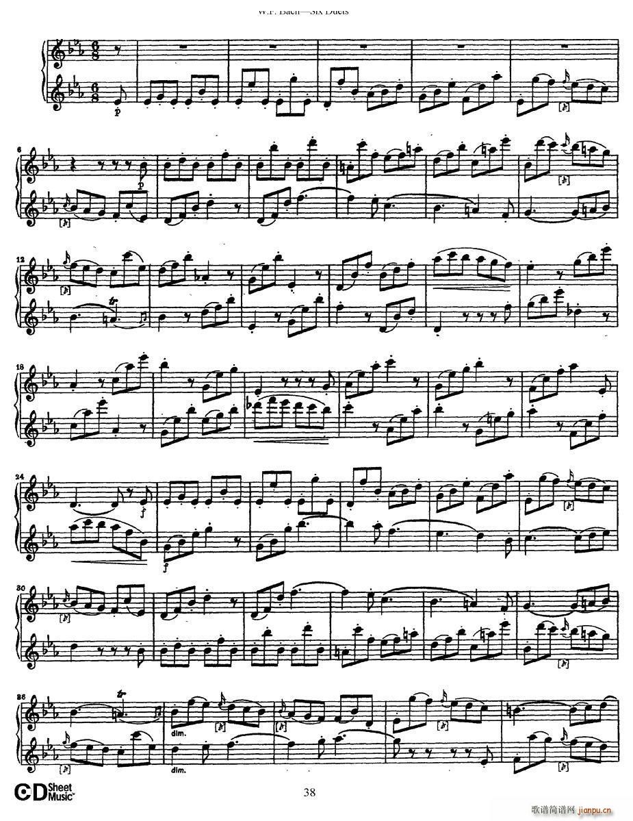 Six Duets 6׶ 5(V)9