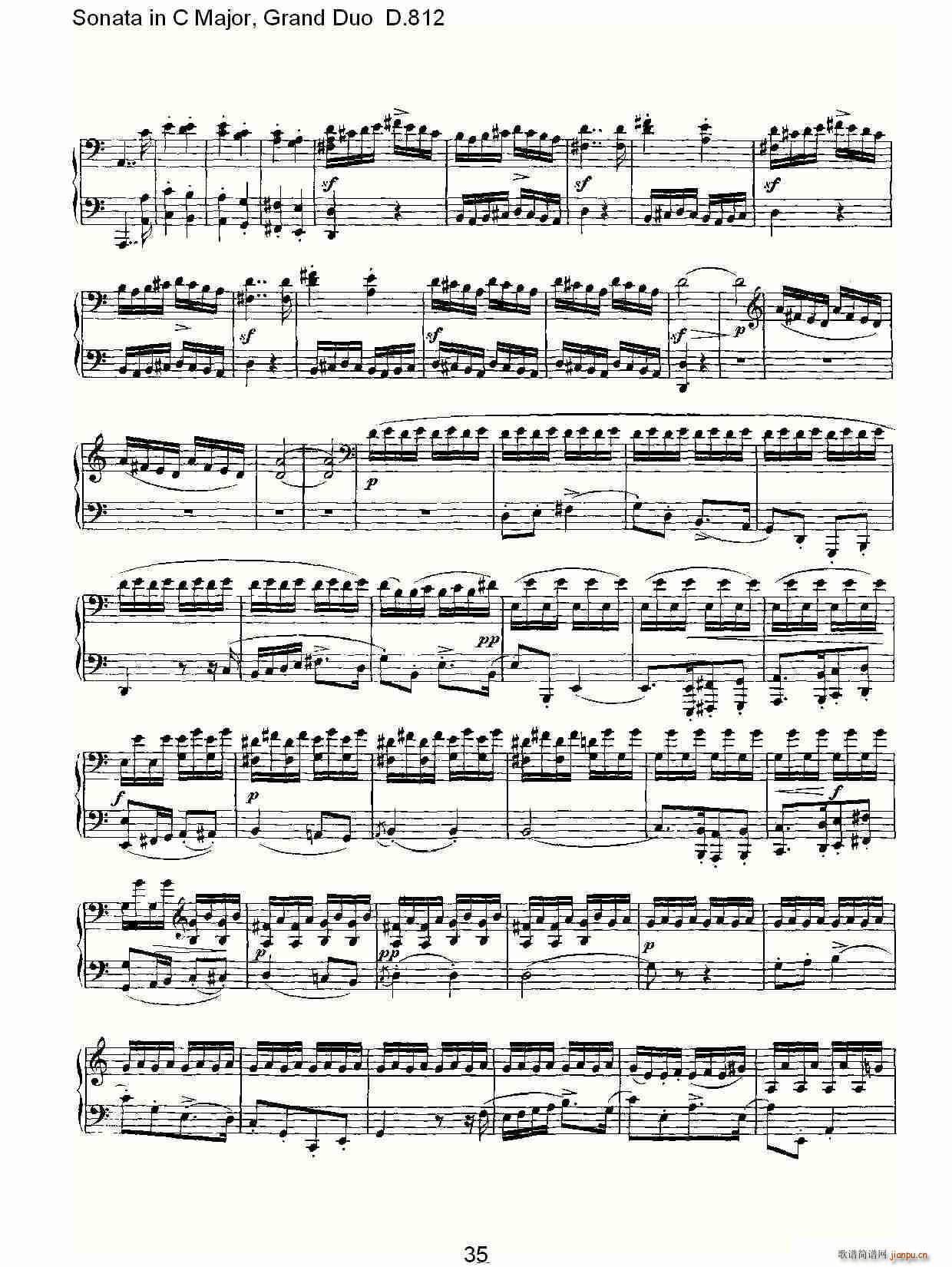 Sonata in C Major, Grand Duo D.812(V)5